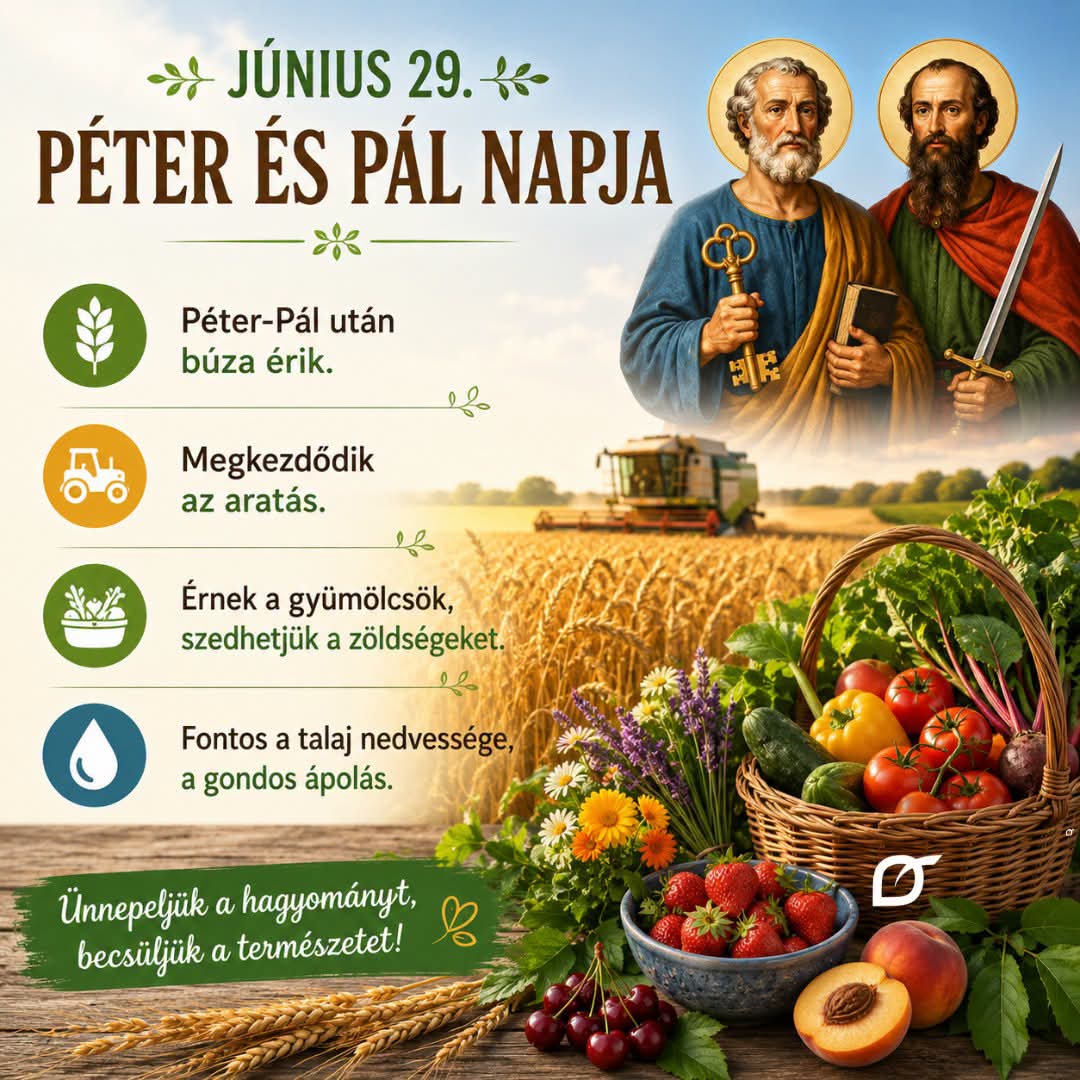 Június 29. – Péter és Pál napja 🌾